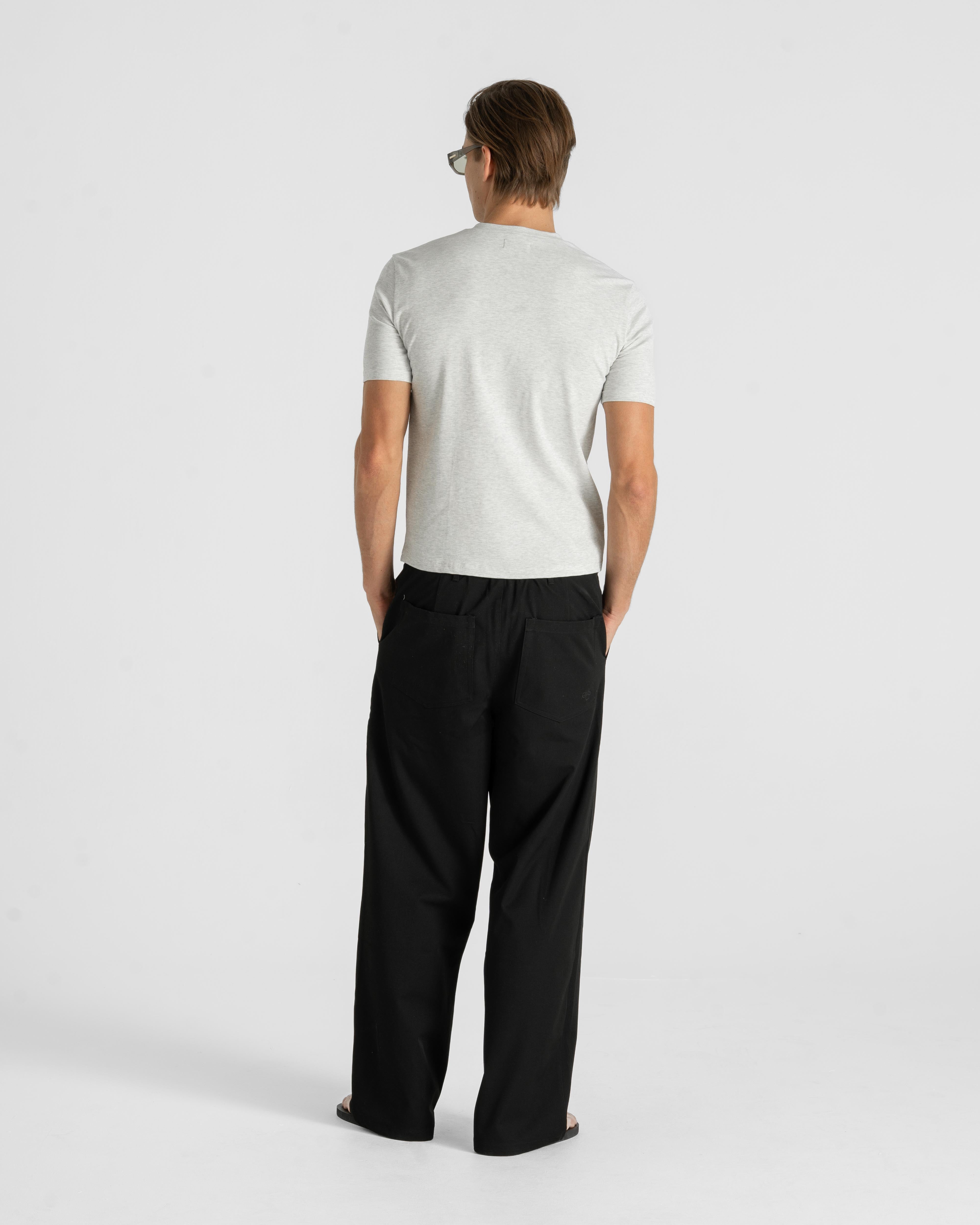 Henley Short Sleeve Heather Grey